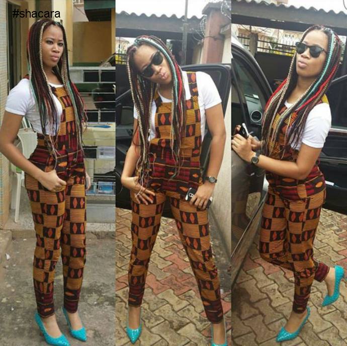 THIS IS HOW TO SLAY IN THE ANKARA DUNGAREE