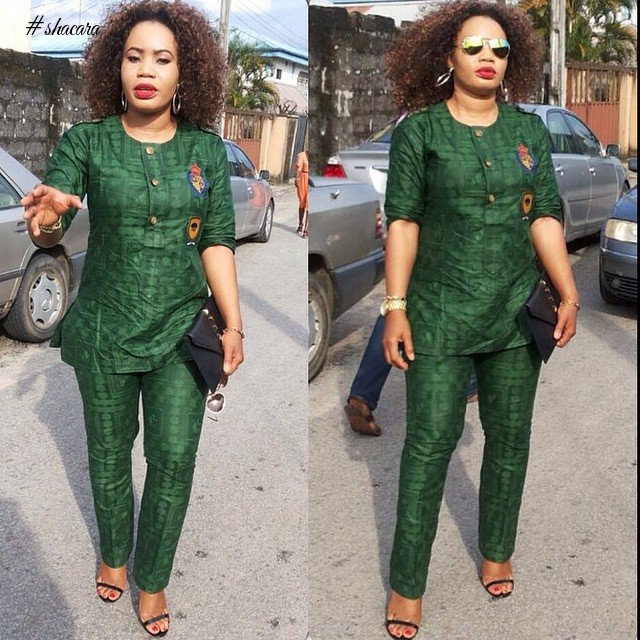 GREEN ANKARA STYLES IN CELEBRATION OF THE INDEPENDENCE
