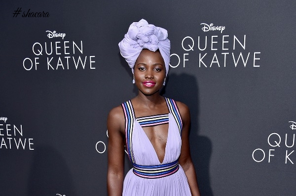 Did Queen Of Katwe Africanize Lupita Nyong’o’s Red Carpet Style? Check Her Latest Headwrap Looks