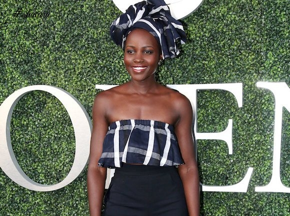 Did Queen Of Katwe Africanize Lupita Nyong’o’s Red Carpet Style? Check Her Latest Headwrap Looks