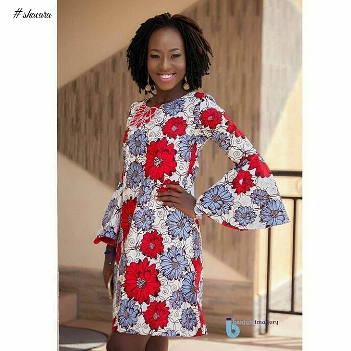 GET WOW THIS WEEKEND WITH THESE STUNNING HEAD TURNING ANKARA STYLES.