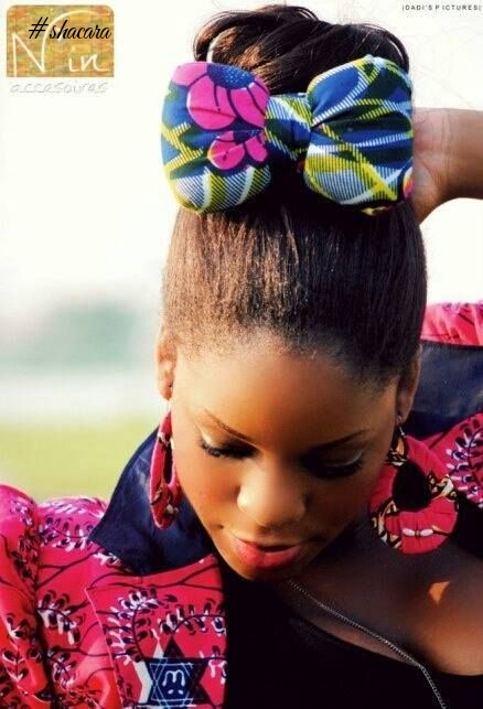 Fabulous Ways To Style Your Hair With African Print Hair Accessories