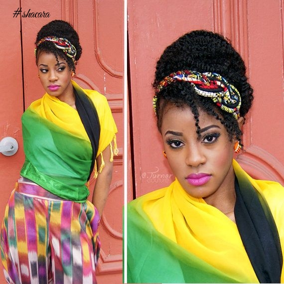Fabulous Ways To Style Your Hair With African Print Hair Accessories