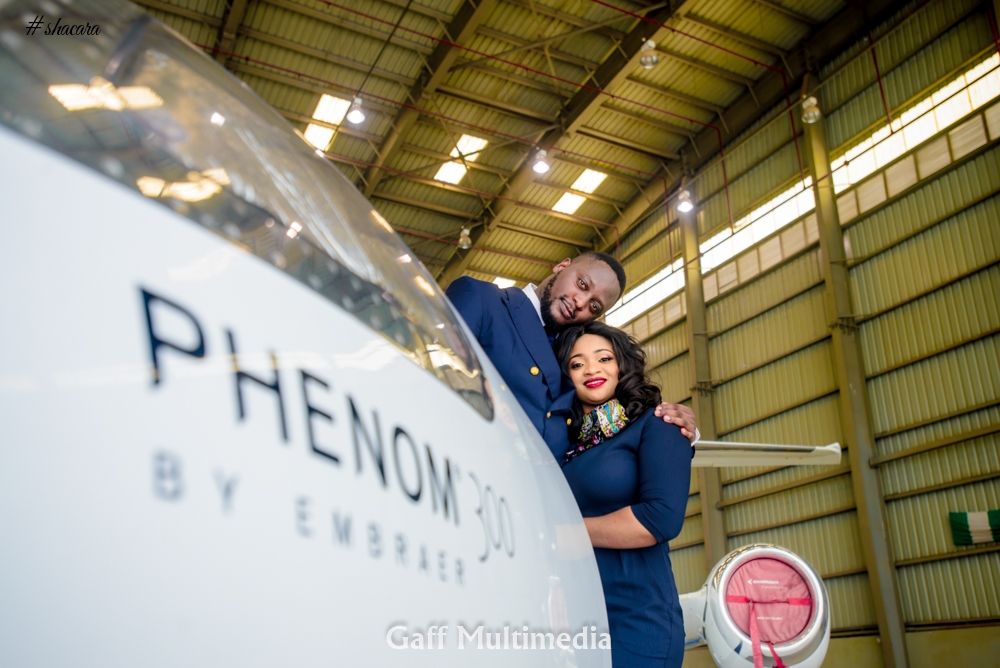 Welcome on Board! An Aviation Themed Pre-wedding Shoot for Blessing & John