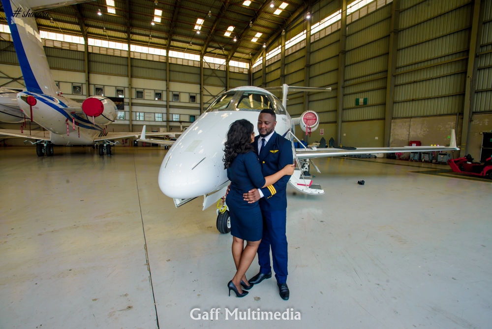 Welcome on Board! An Aviation Themed Pre-wedding Shoot for Blessing & John