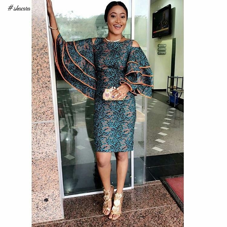 FOLLOW THE TREND IN THESE LOVELY ANKARA STYLES