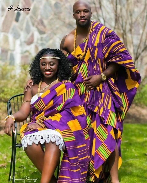 These Couples Adorned In Kentes, Ahenemas And Gold Ornaments, Will Make You Love Ghanaian Traditional Weddings