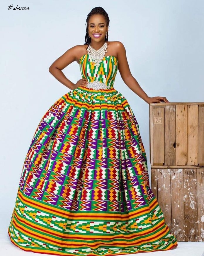 See These Amazing Kente Outfits By Ace Ghanaian Designer Afriken By Nana