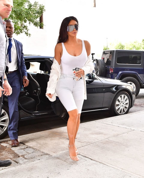 Kim Kardashian's Nipples Have Never Been More Free Than in This Sheer Top