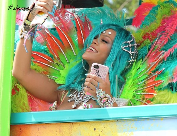 Rihanna’s Sexy Colourful Costume For This Year’s Crop Over Festival Is The Bomb