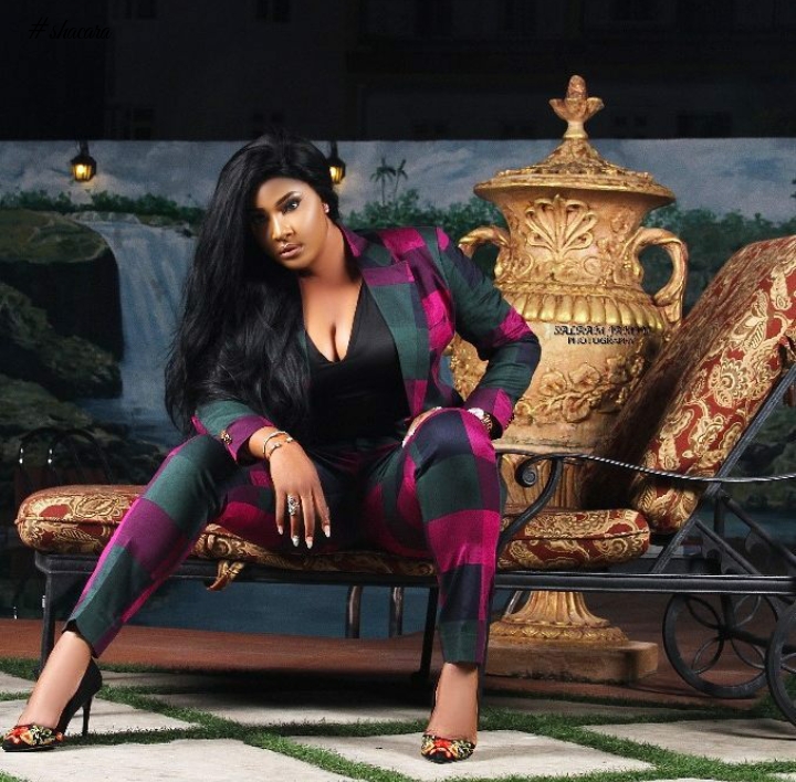 Nigerian Actress, Angela Okorie Serves Smashing Suit Style Inspirations In Celebration Of Her Birthday