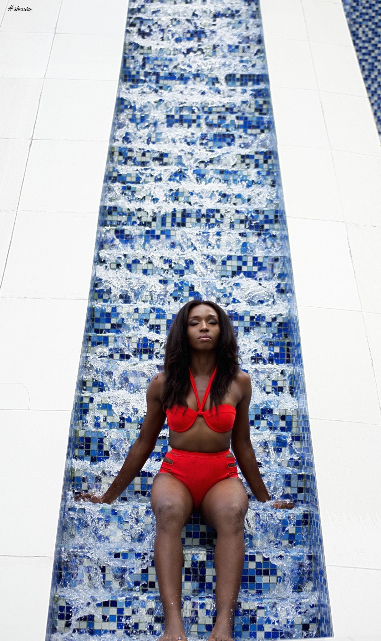Sexy Trio! Idia Aisen, Tallulah Doherty, Ifeoma Odogwu in Swimwear Editorial for Genevieve Magazine