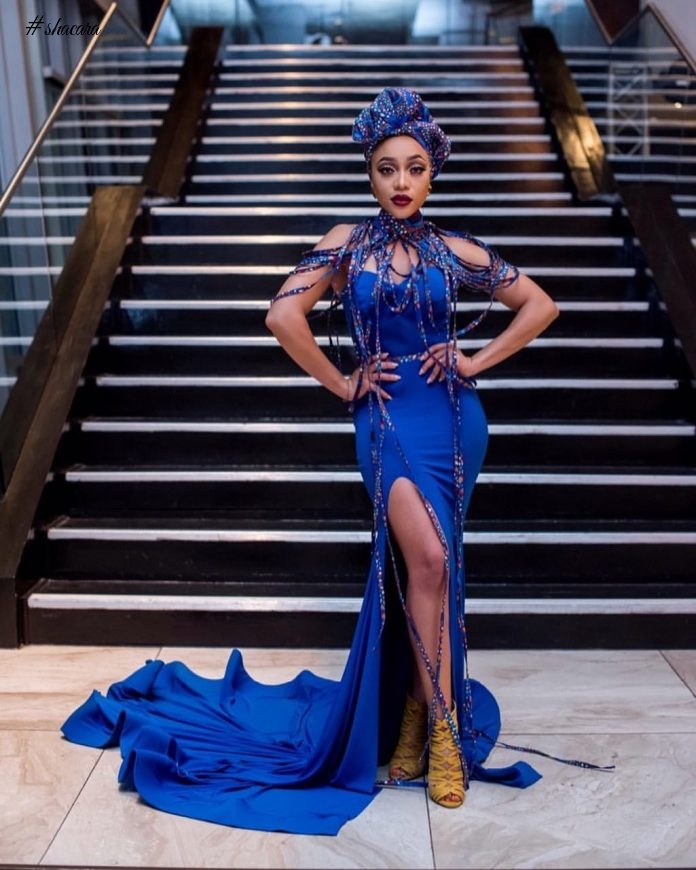 Hot Shots: Thando Thabethe Takes On This Amazing Scalo Dress For A Ride, See This Images