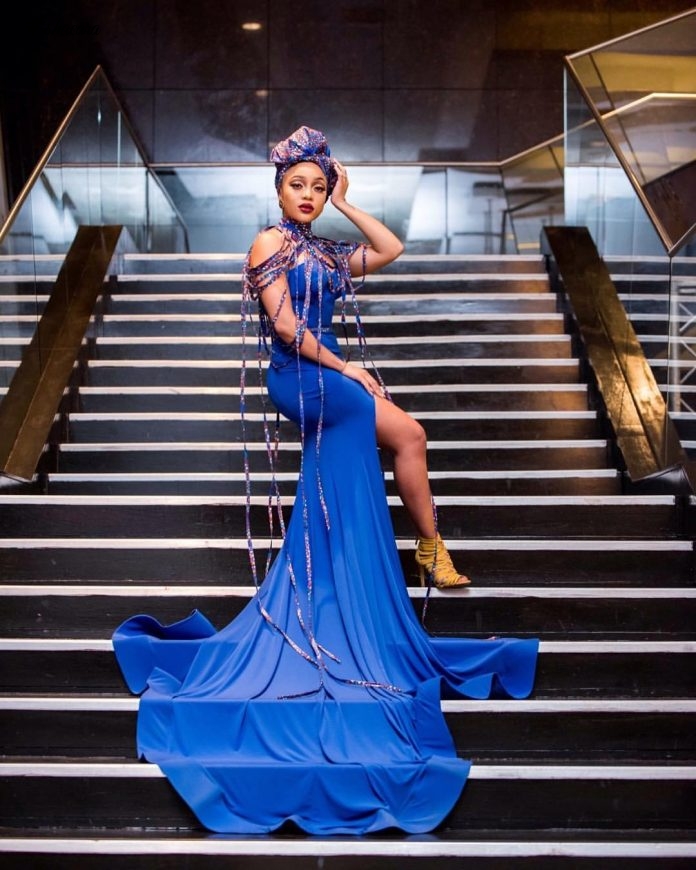 Hot Shots: Thando Thabethe Takes On This Amazing Scalo Dress For A Ride, See This Images