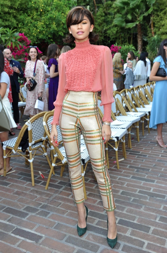 Tracee Ellis Ross, Zendaya, More Stylish Guests Attend The CFDA/Vogue Fashion Fund Show