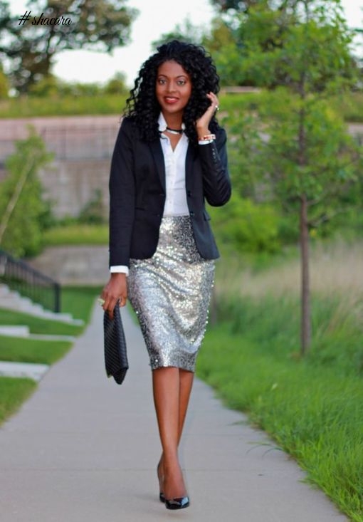 HOW TO WEAR SEQUINS TO WORK AND LOOK CHIC