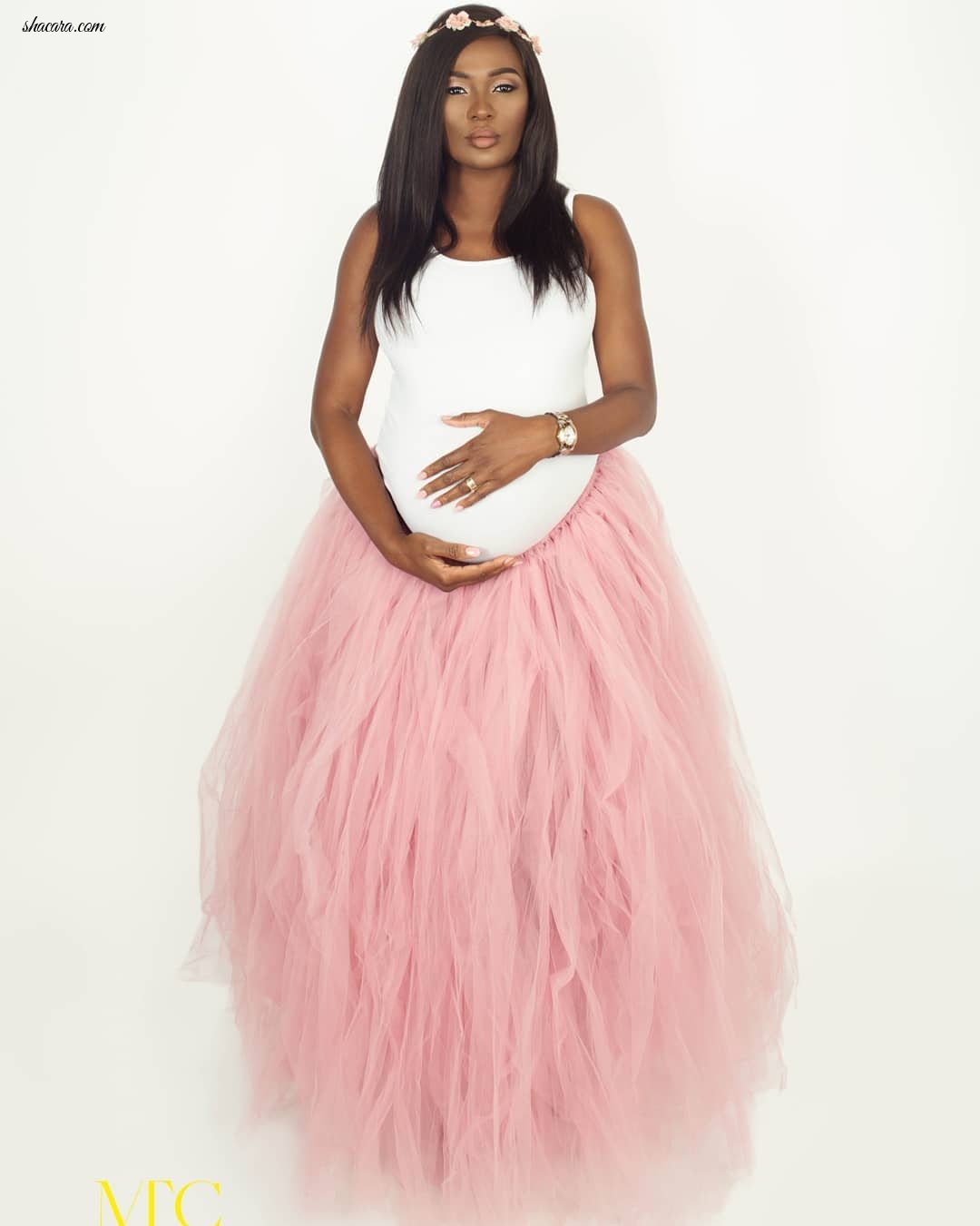 Comedian Wale Gates, Wife Lanre Welcome Baby Girl & Release Beautiful Maternity Photos