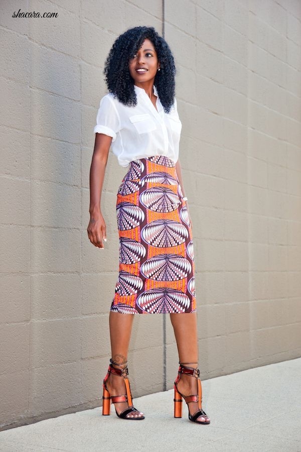 CHECK OUT HOW TO STYLE YOUR ANKARA PENCIL SKIRT TO WORK