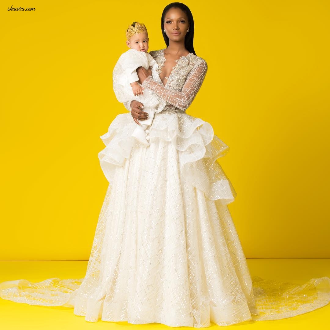 Tanzanian Supermodel Millen Magese & Son Prince Kario Cover Genevieve Magazine’s Latest Issue