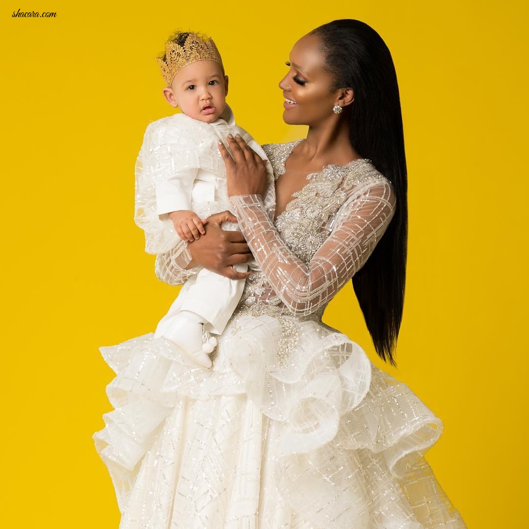 Tanzanian Supermodel Millen Magese & Son Prince Kario Cover Genevieve Magazine’s Latest Issue
