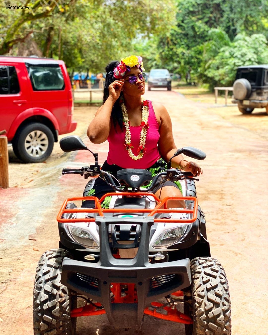 All The Photos From Omotola Jalade-Ekeinde’s Fun Getaway With Her Kids