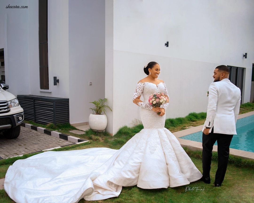 Ini Edo’s Show-Stopping Designer Look For Williams Uchemba’s Wedding Is A Must-See