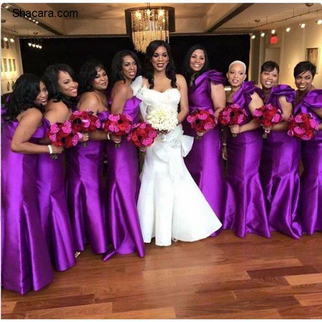 SPEAKING OF JAW-DROPPING BRIDAL TRAIN DRESSES, CHECK OUT THE COLLECTIONS OF BEAUTIFUL BRIDESMAIDS