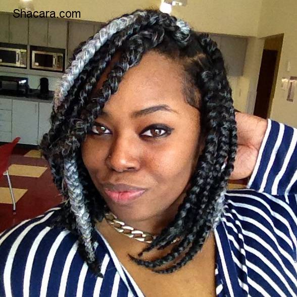 SHORT BOX BRAID HAIRSTYLE FOR THE WEEK