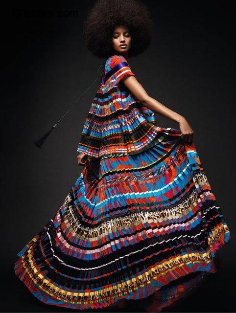 Afro Hotness!! Malaika Firth looks Effortless and Elegant for Elle France