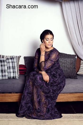 ADUNNI ADE MODEL IN ABBYKE DOMINA’S LOOKBOOK FOR NEW COLLECTION ‘THE NORTHERN BRIDE’