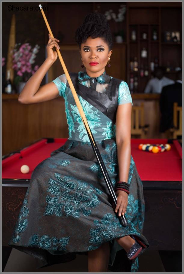 We Love Omoni Oboli In Ayo Van Elmar’s S/S 2016 Fishbone Editorial Shoot Titled “Table De Billiard”(Photos)