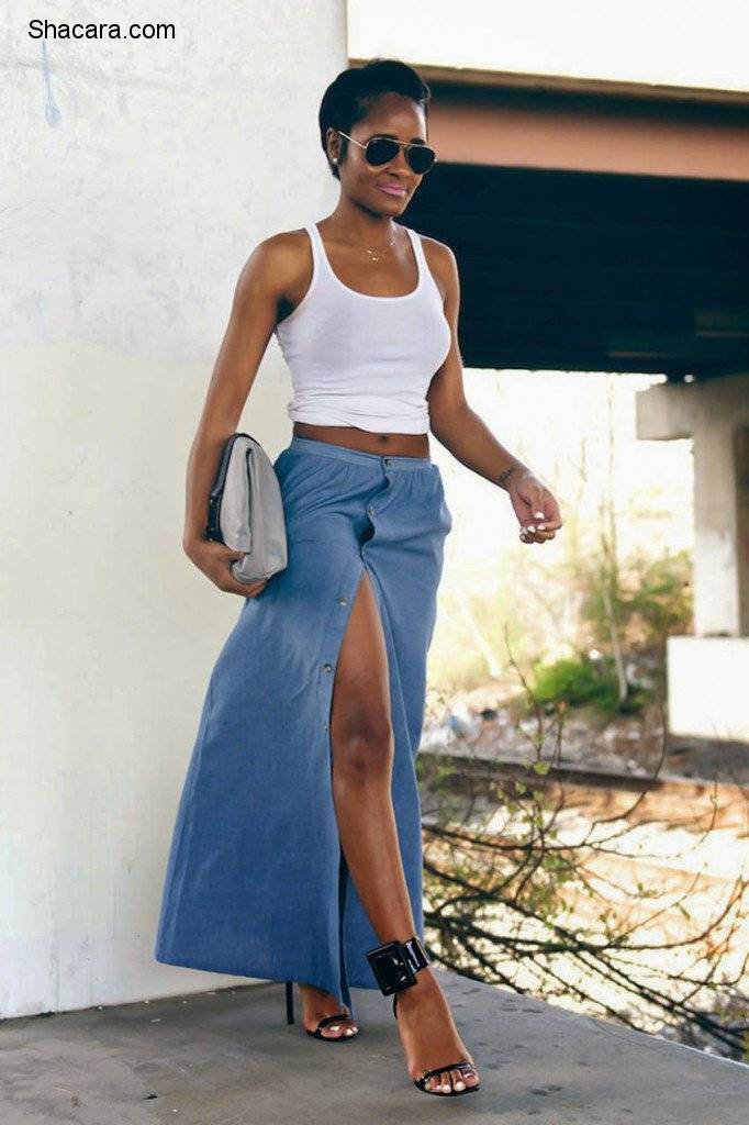 THESE ARE THE WAYS TO WEAR A DENIM SKIRT