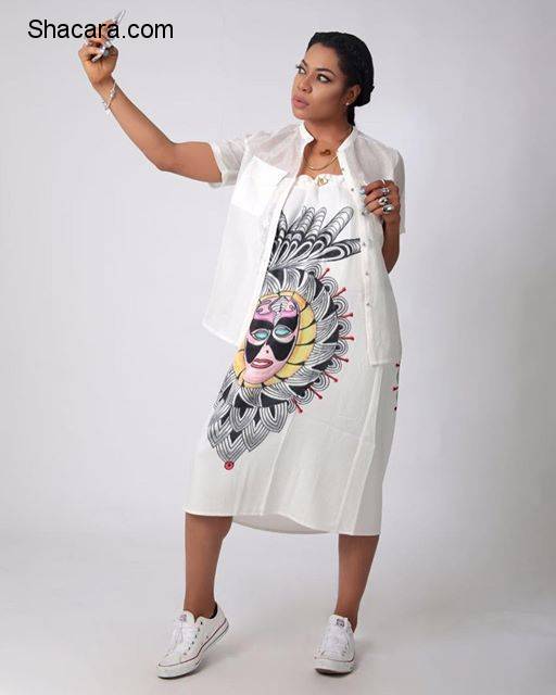 THISDAYSTYLE: HOW WOULD YOU STYLE YOUR VONNE MASKED PRINT SKIRT STARRING YVONNE NWOSU