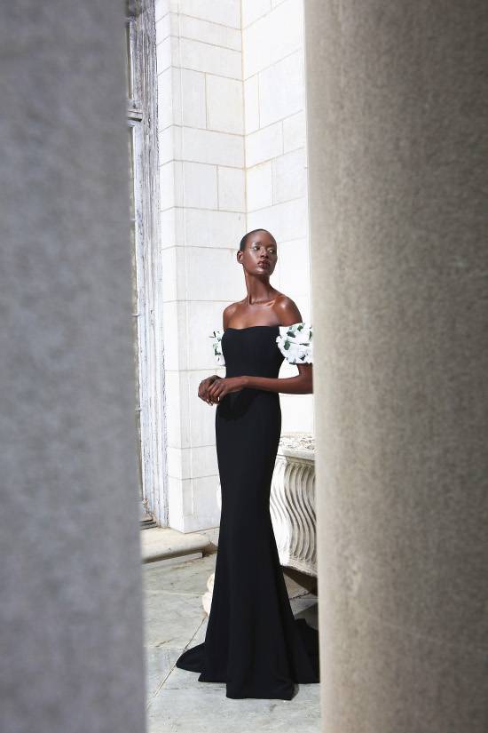 Only the Best Gowns and Dresses Will Do! Ajak Deng Brings the Glamour to Elizabeth Kennedy’s Resort 2017 Collection