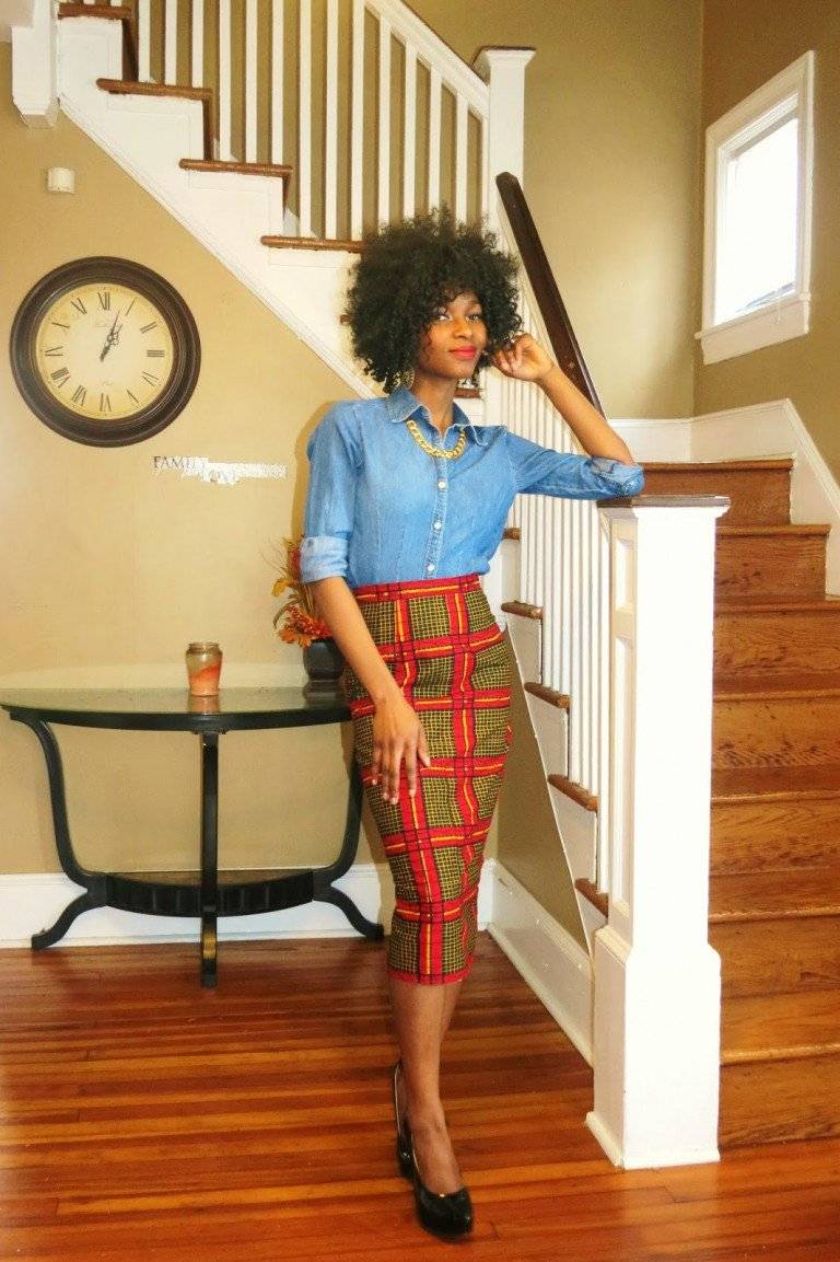 HOW TO MAKE THE MOST OF YOUR ANKARA PENCIL MIDI SKIRT