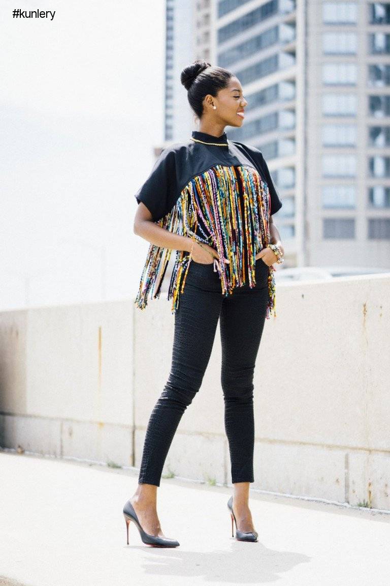THE ANKARA FRINGE STYLE IS MAKING A COME-BACK