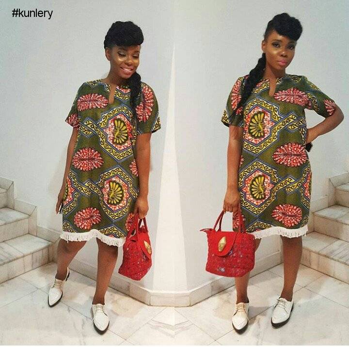 THE ANKARA FRINGE STYLE IS MAKING A COME-BACK