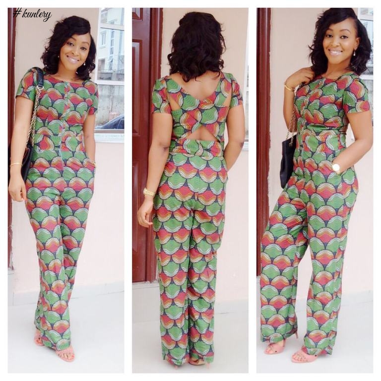 CHECK OUT THE ANKARA JUMPSUITS STYLES FASHIONISTAS ARE ROCKING THESE DAYS