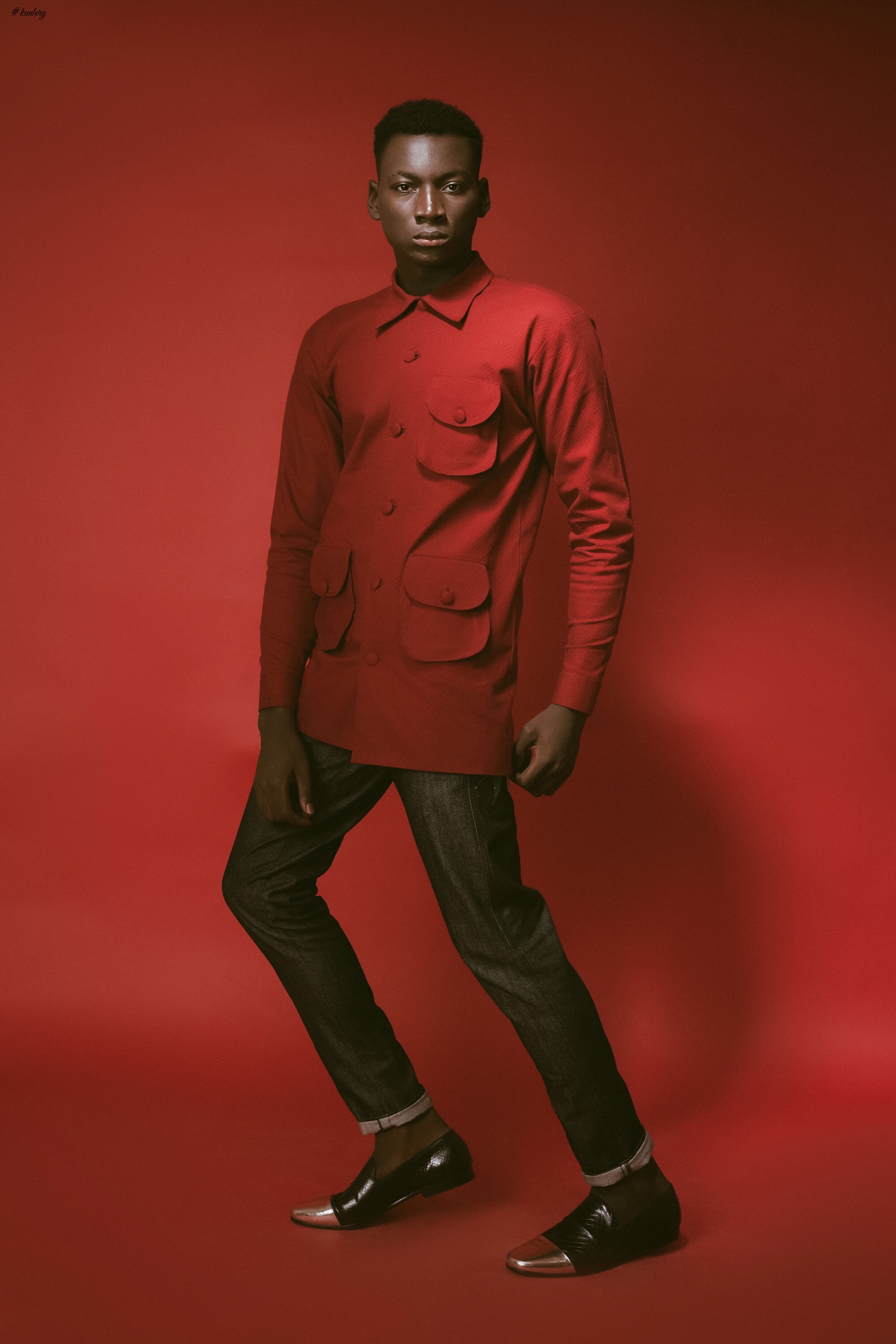 For the Love of Red! Abuja Based Aisha Abu-Bakr Luxury Design Presents Unisex Collection -Rouge (Men)