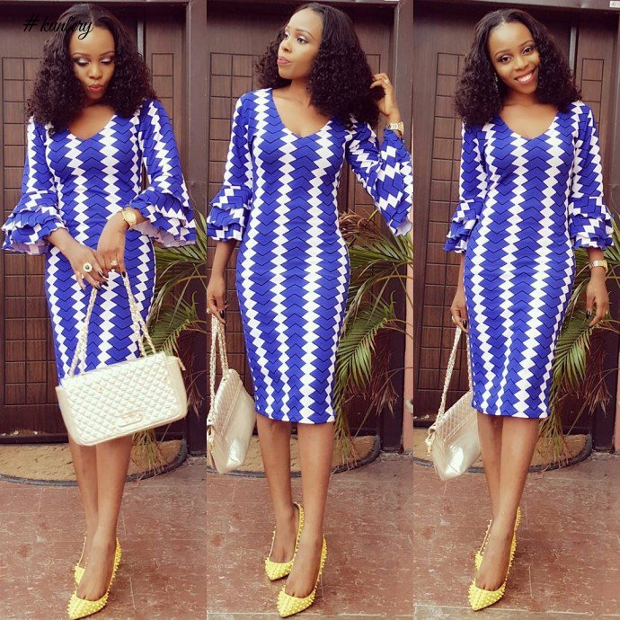Flared Sleeves Are Becoming A Norm In African Print Fashion