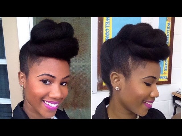 CINNAMON ROLL UP-DO FOR NATURAL HAIR