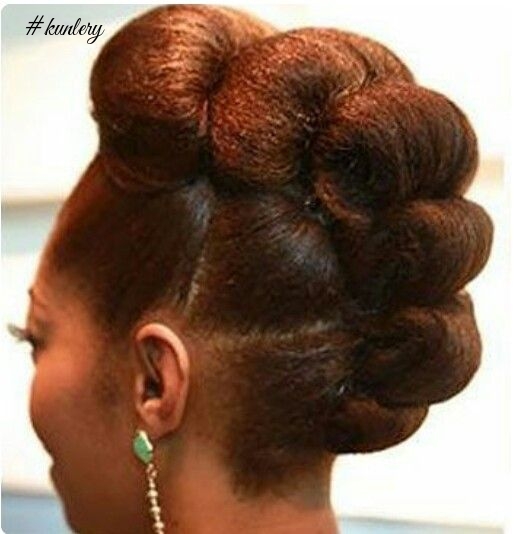 CINNAMON ROLL UP-DO FOR NATURAL HAIR