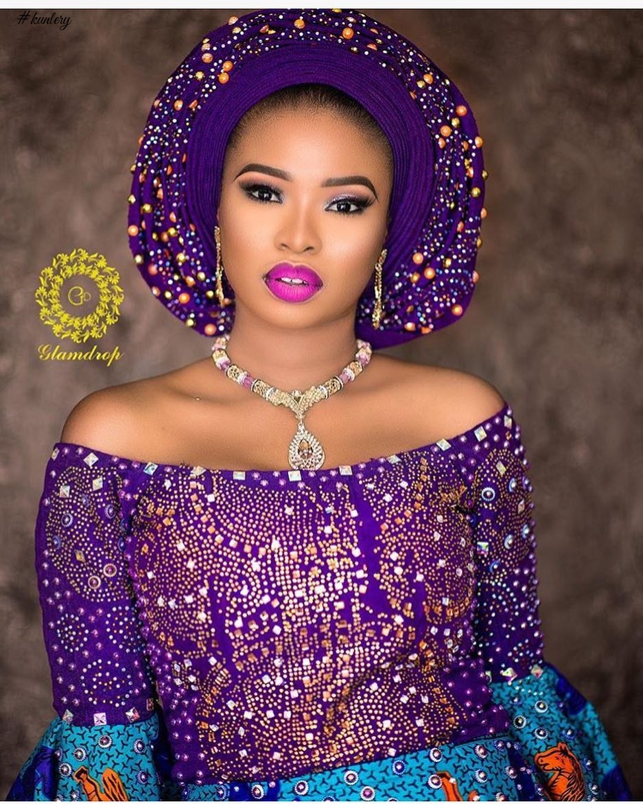 STUNNING AND SPARKLING, THE LATEST BRIDAL ASO OKE IN TOWN