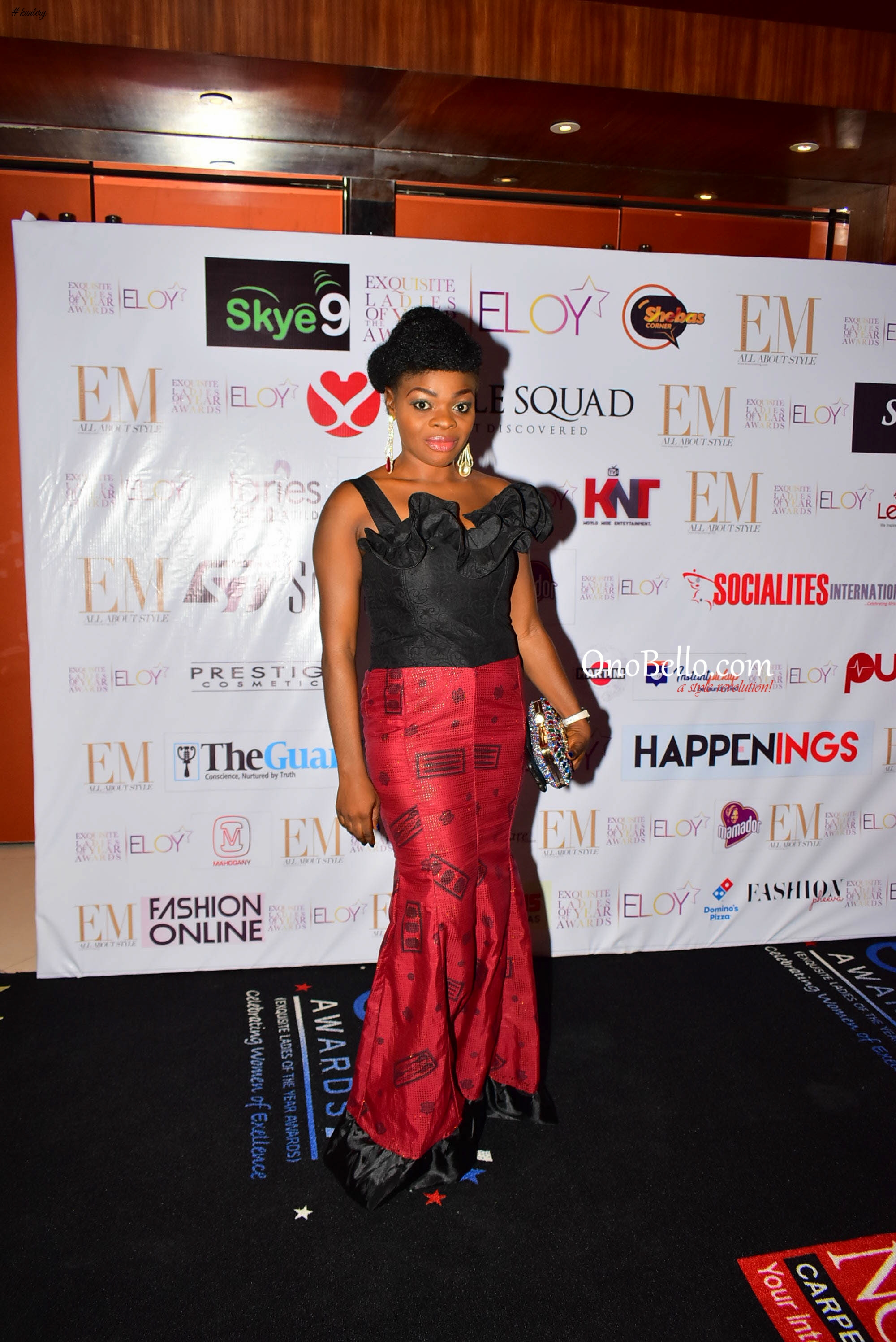 Red Carpet Glam! Osas Ighodaro Ajibade, Lanre DaSilva Ajayi, More Attend The 2017 ELOY Awards