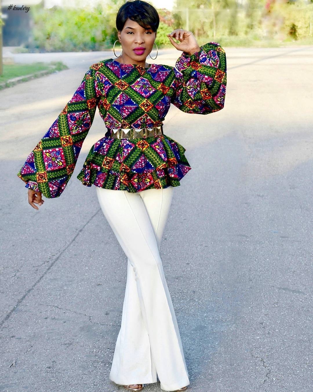 STAY FABULOUS THIS HOLIDAY PERIOD IN LATEST AND CUTE ANKARA TOPS
