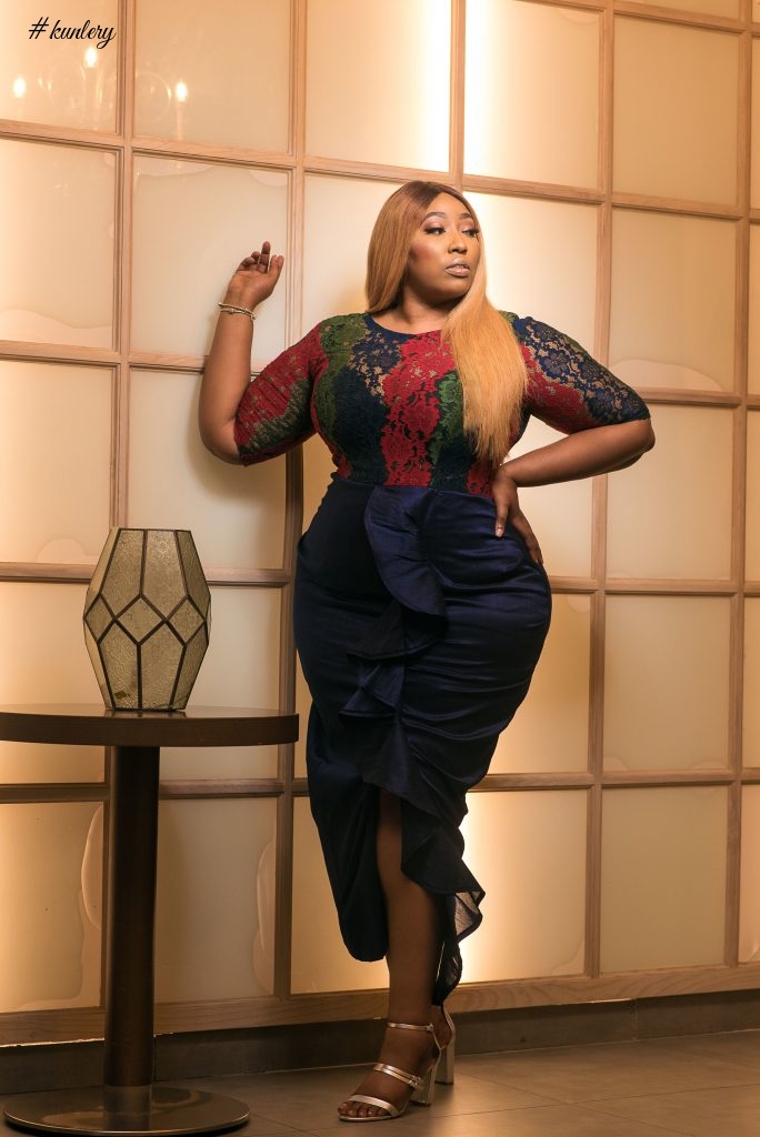 LATASHA NGWUBE MODELS FOR MY Q LADY’S ‘THE QUINTESSENTIAL LACE WOMAN’ COLLECTION