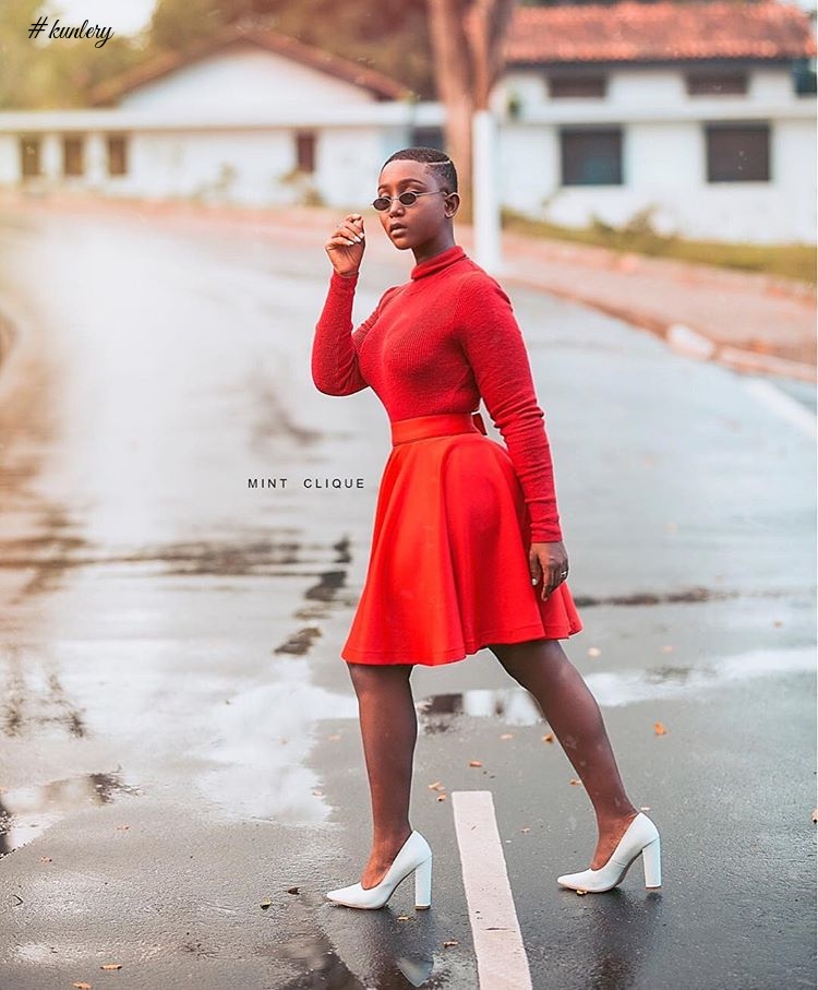 From The Class To The Crass; Check Out The Ghanaian Beauties Helping Us Wish You A Merry Xmas In Red