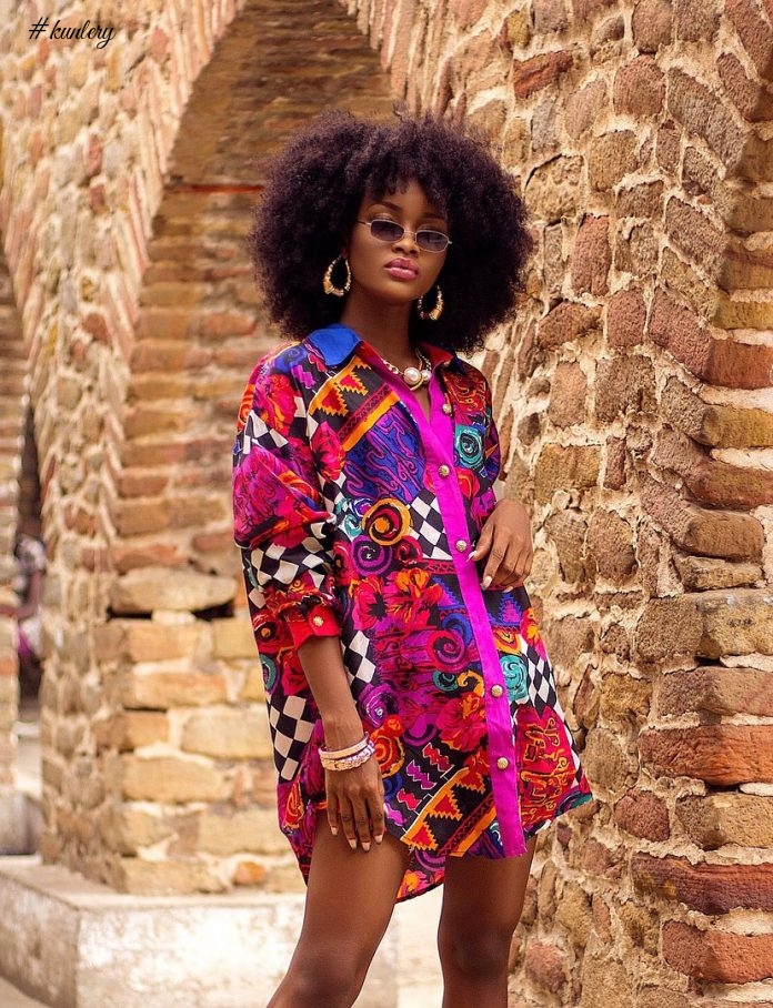 Cute Ghanaian Model Ama Abrokwa Slays Tremendously In Niiska Voga Look Book