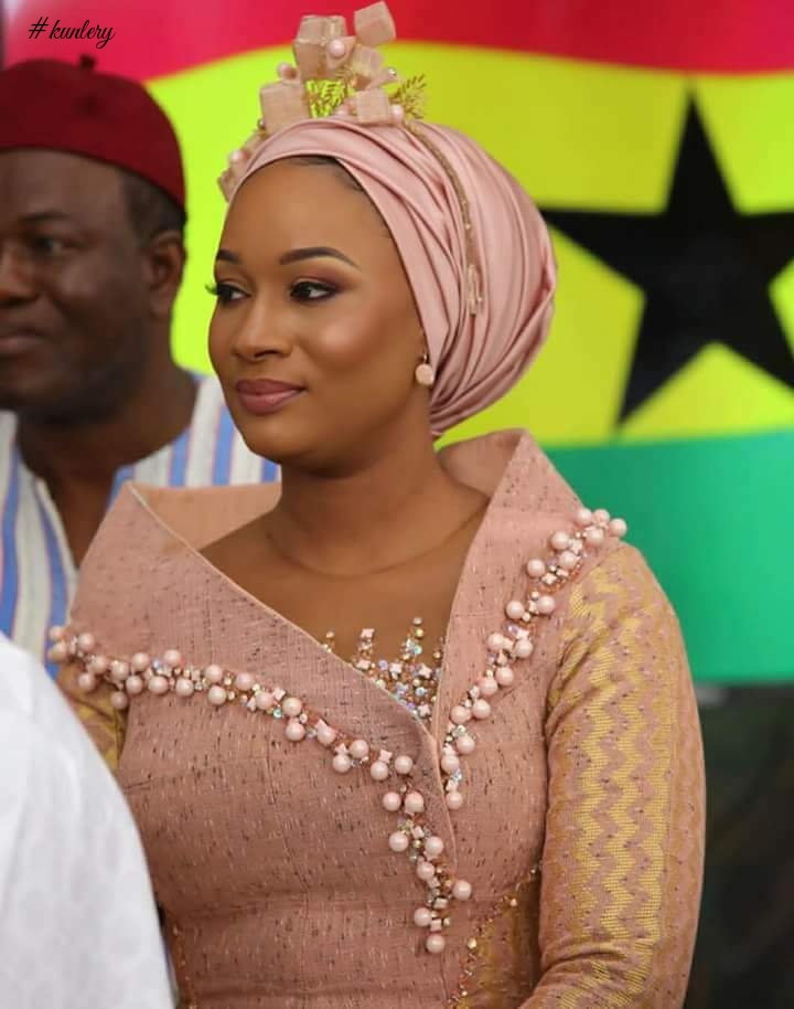 Ghana’s VP’s Wife Samira Bawumia Breaks Internet Again with Her 61st Independence Day Dress