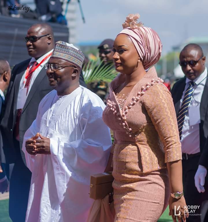 Ghana’s VP’s Wife Samira Bawumia Breaks Internet Again with Her 61st Independence Day Dress
